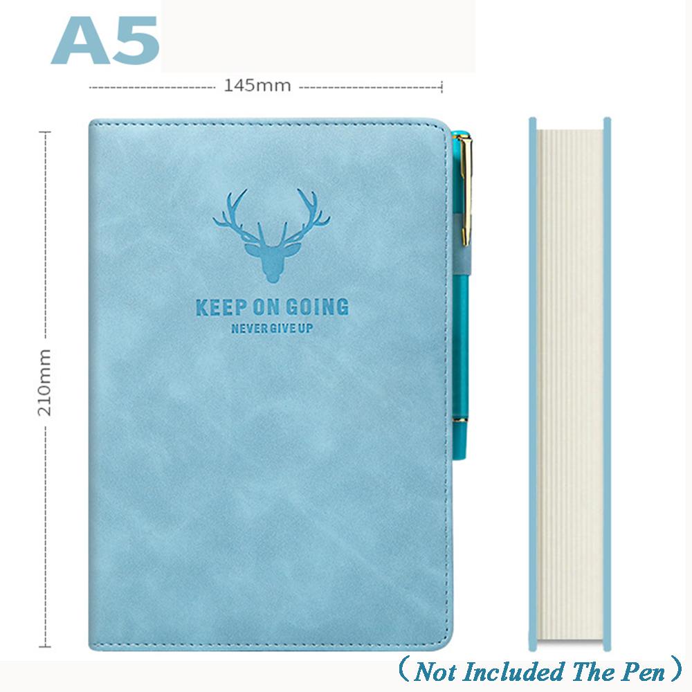 Thick College Office School A5 Journal Notebook Diary Notebook Leather Schedule Book 2021 Notepad