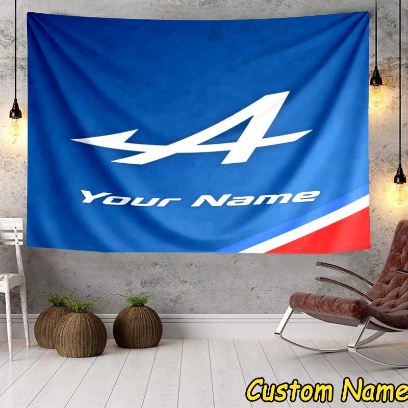 Custom Name Al-pine Tapestry Accessories for Bedroom,Livingroom, dormitory Room Wall Hanging Decor, Fan Birthday Gifts