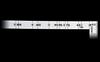 Shinwa Sokutei Curved Shaku Back 1 Shaku 5 Sun Width 19mm Silver 10056 2×4