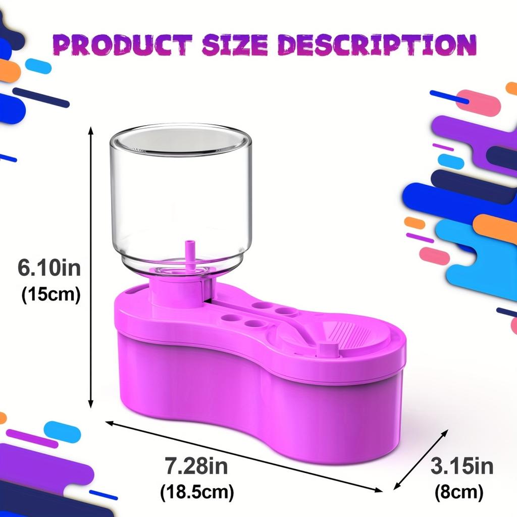 New Paint Brush Cleaner With Drain Button Automatic Water Circulation Paint Brush Cleaning Machine Cleaning Bucket Art Tools