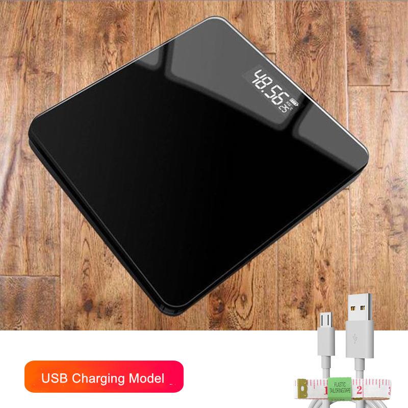Accuracy Electronic Human Weight Scale Usb Charging Bathroom Square Digital Electronic Scale Precision Body Weight Mini Balance