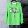 Ladies' Christmas Printed Round Neck Long Sleeved T-shirt Sweatshirt Top