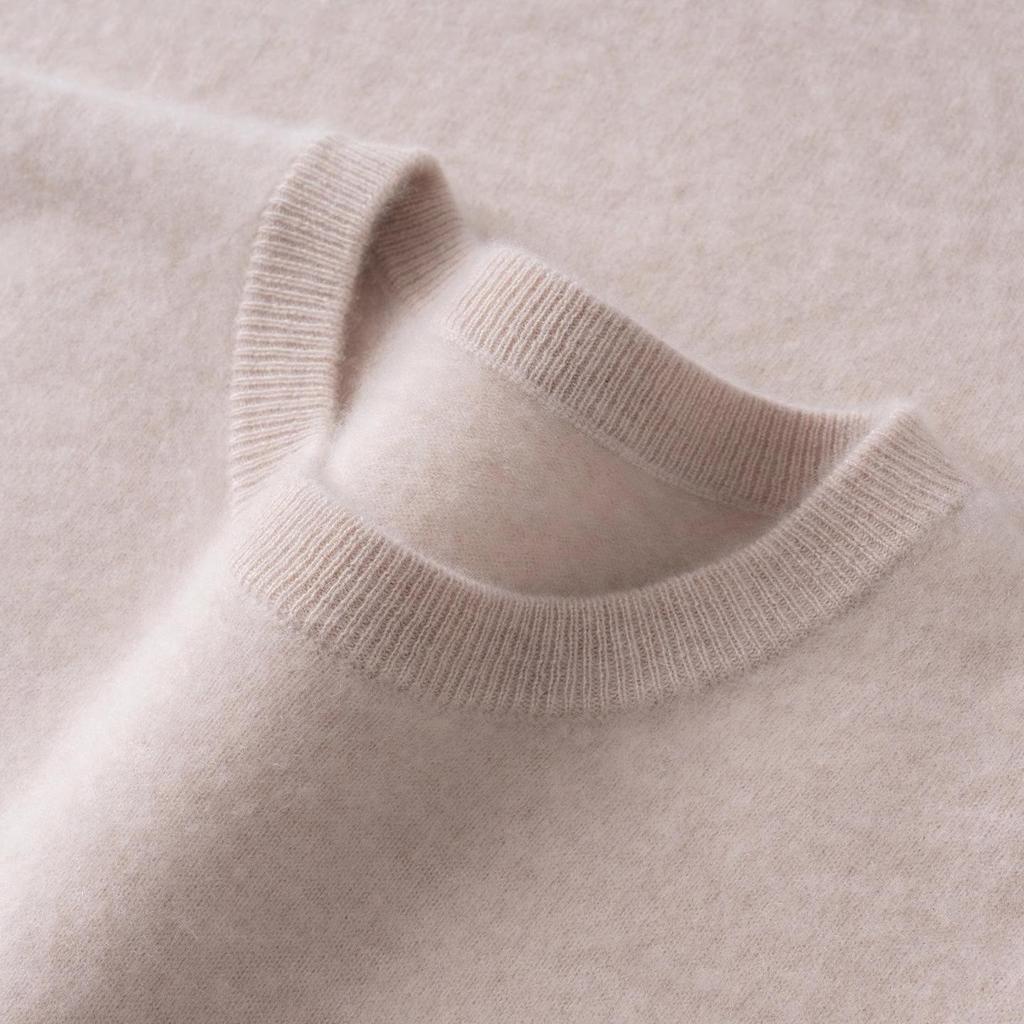 Pull en Cachemire pour Homme: Pull Col Rond Bas, Style Décontracté Chic pour l'Automne/Hiver 2025