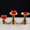 1pc Metal Candlestick Household Sacrifice and Blessing Buddhist Temple Supplies Make Offerings To Buddha Home Desktop Decoration