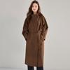 Spring and Summer Simple Big-name Medium and Long Heavy Industry Stand-up Collar Silhouette Trench Coat Loose Temperament Cotton Coat 15887