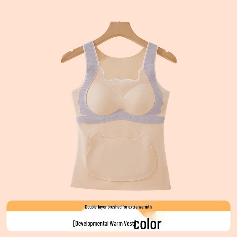 

Developmental Girls Thermal Vest with Chest Pads and Pockets for Junior High School Students Extra Large