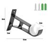 New Aluminum Alloy Curtain Rod Support Heavy Duty with Screws Curtain Fixing Clip Single Metal Window Hardware Tools