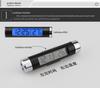 LED Backlit Car Air Vent Clip Clock & Thermometer with Time and Temperature Display