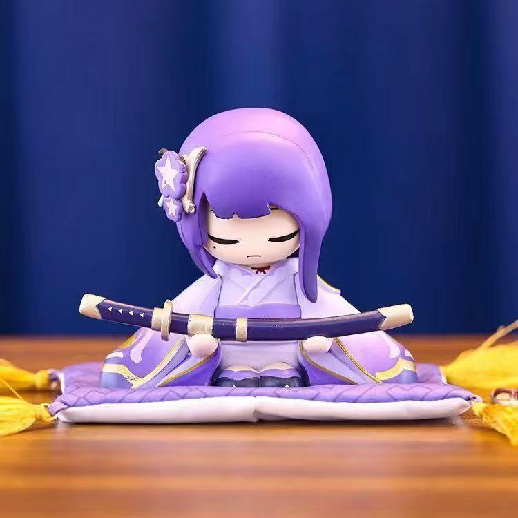 

10cm Genshin Impact Statue of Her Excellency Anime Figure Raiden Shogun Action Figure Klee/Paimon Figurine Model Doll Toys Gifts