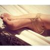 Women Toe Anklet Multilayers Alloy Anklet Chain Girls Beach Pool Party Jewelry