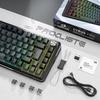 Redragon K681GB-PRO-DE Tri-mode Mechanical Keyboard, RGB Dragon Roar Switches, Hot-swappable, 4000mAh Battery, with Knob and Black/Gray Keycaps