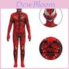 Atemberaubender Kinder Venom Carnage Jumpsuit Rot Ganzkörperkostüm Anzug Für Halloween Cos Performance