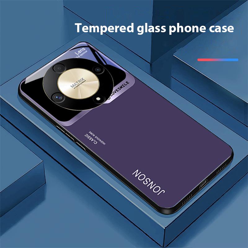 

Большое окно Зеленый для Honor Magic 6 50 70 90 Lite X7b 200 Pro Nova 10 Nova 5T X6 P30 Pura 70 Ultra Чехол для телефона из закаленного стекла For honor X6