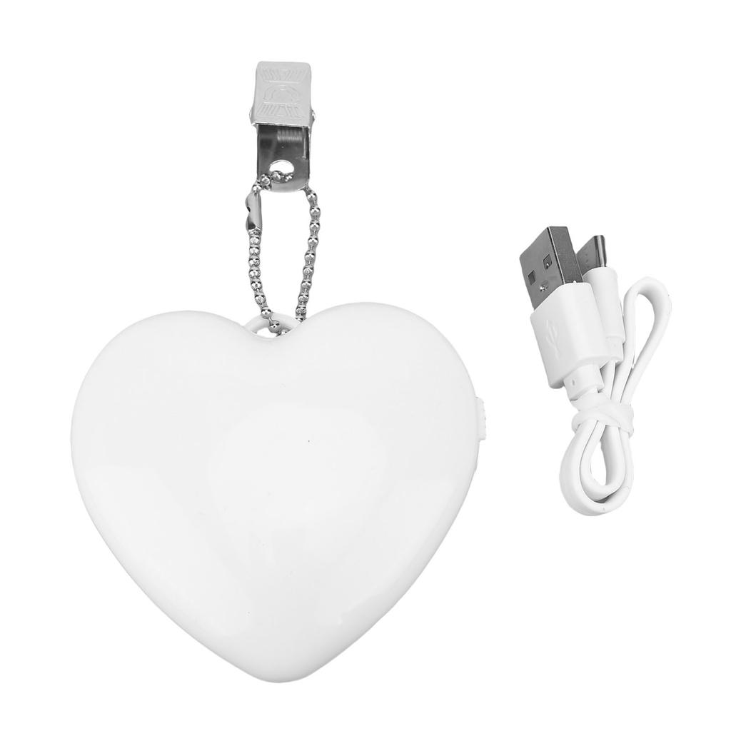 Portable Handbag Light Rechargeable Heart Shape Touch Activated LED Purse Light for Keychain Backpack Luggage