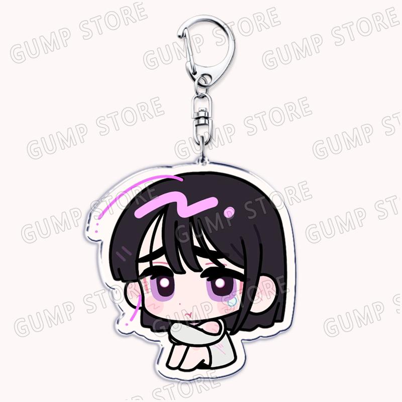Popular Anime Alien Stage Chibis Music Keychains for Accessories Bag Luka Ivan Till Mizi Hyuna Sua Keyrings Jewelry Fans Gifts
