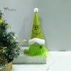Seasonal Decorative Hanging Items Christmas Tree Green Haired Plush Ornament, Stuffed Animal Doll Dwarf Indoor Outdoor Holiday Decor Figurine, Festive