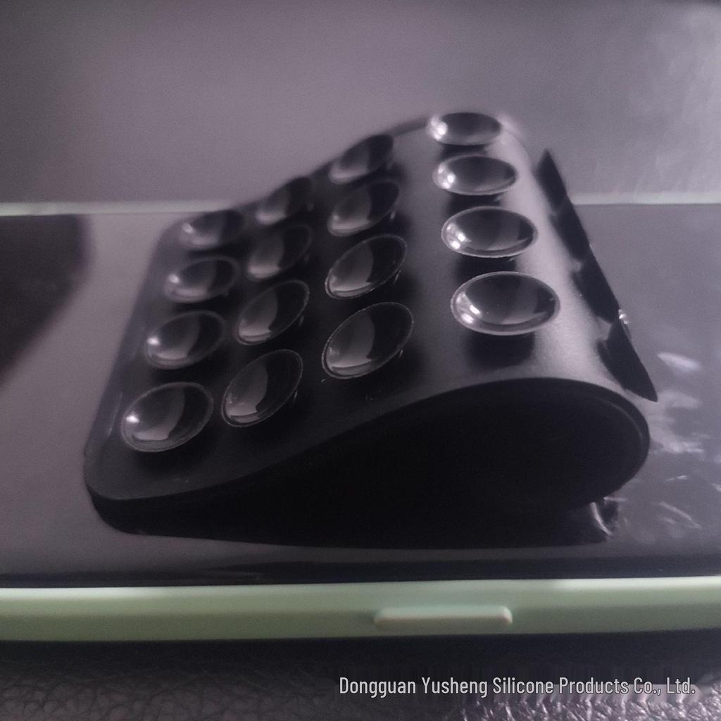 Square 24-Hole Thickened Silicone Phone Holder Suction Cup Sticker