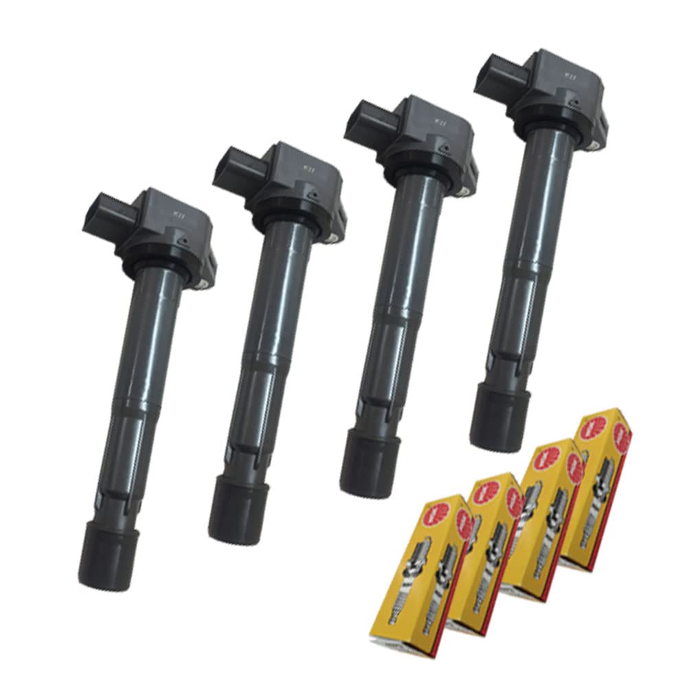 

Direct Ignition Coil NGK Spark Plug of 4 for Honda Stepwgn Spada RG1 RG2 2005 November Honda Accord CL7 Honda Integra DC5 [M s Parts] & ZFR6K-11 (Set
