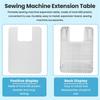 M-Modern-Sewing Machine Folding Legs Hard ABS Extension Table Board For Fanghua 505A Sewing Machine Parts