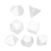 7Pcs/set Plastic Dices Multi-Sided Dices Different Size Blank Polyhedral Dices Kid Educational Toy DIY Board Game Dices