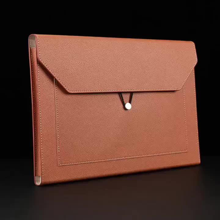 [Fashion Large Capacity File Bag] A4 File Bag - Large Capacity Thickened Version Office Storage Folder for Business Conference and Documents Storage