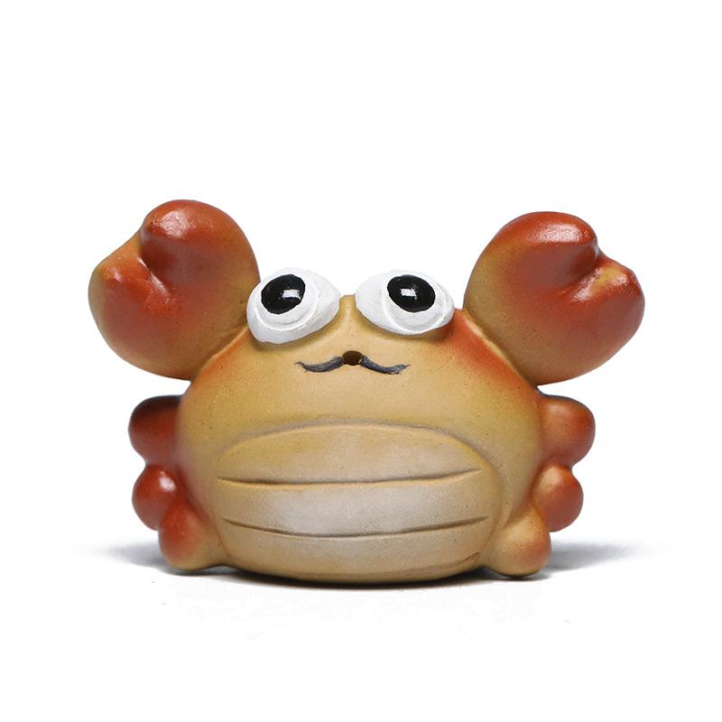 

Творческий маленький краб Исин Фиолетовый Глиняный чайный питомец Роскошные Te Игры Игрушки Чай Дух Чайная фигурка Чайная церемония Цзыша Чайная статуэтка Подарок