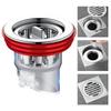 White Plastic Drain Cover 6 7 3cm for Sewer Block and Debris Filtration