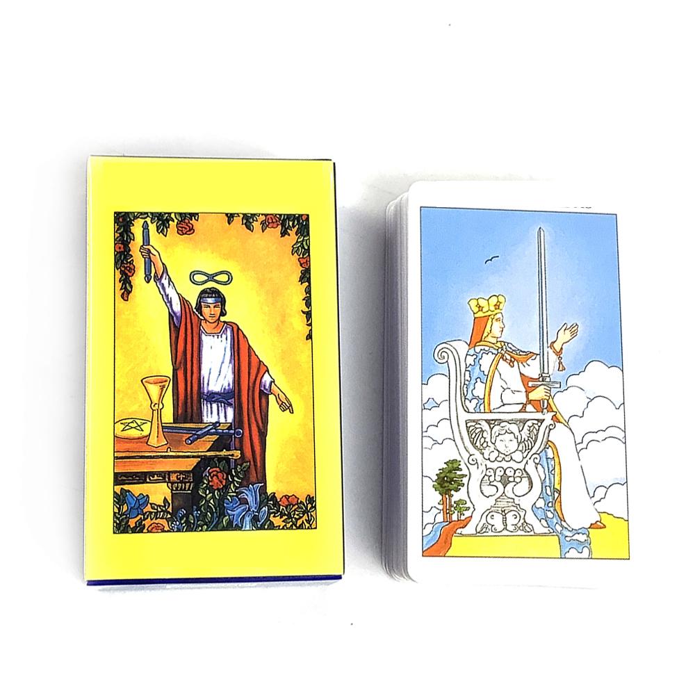Classic Tarot Cards in Spanish English Version Board Game Divination Meditation Deck For Beginners 78PCS Tarot Cards Game