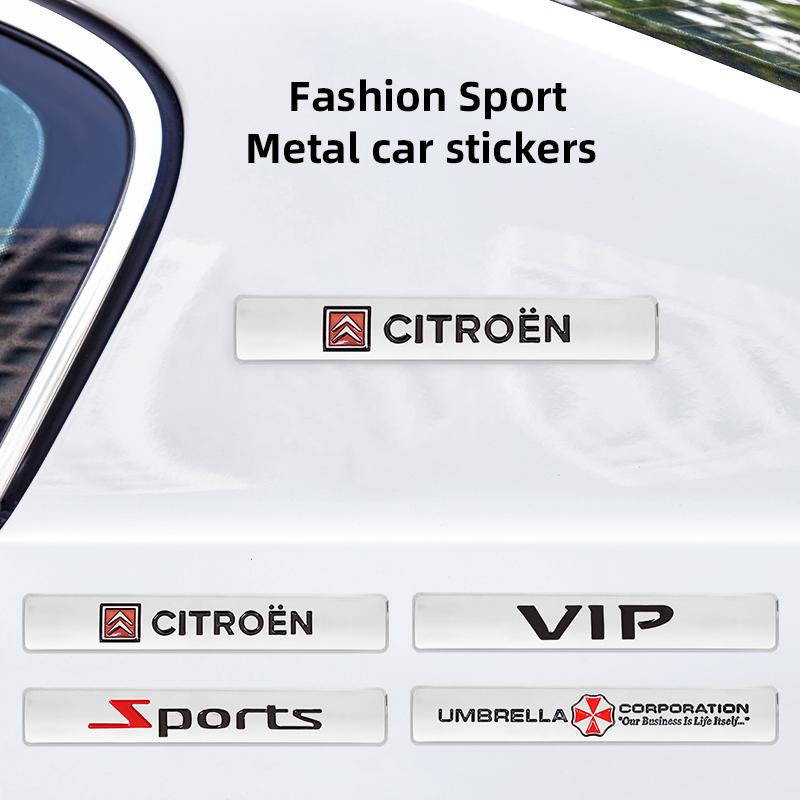 PHVY3 VIP Sport Emblem Car Badge 3D Metal Sticker Accessories For Citroen C1 DS3 C2 C3 Vts C4 Saxo C4L C5 C6 C8 Xsara C3-XR Picasso