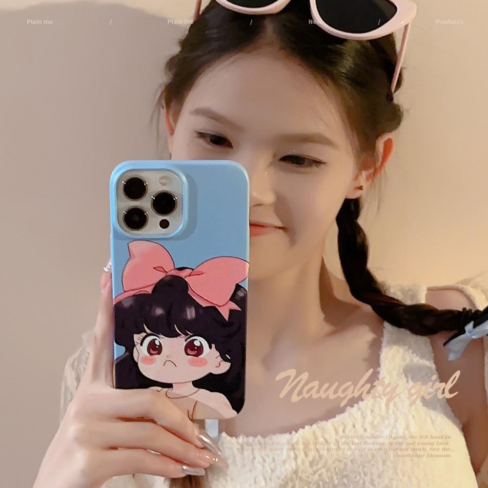 Cute girl 17promax Apple 16 suitable for iPhone 13 phone case 11 anime cartoon 12 film 15