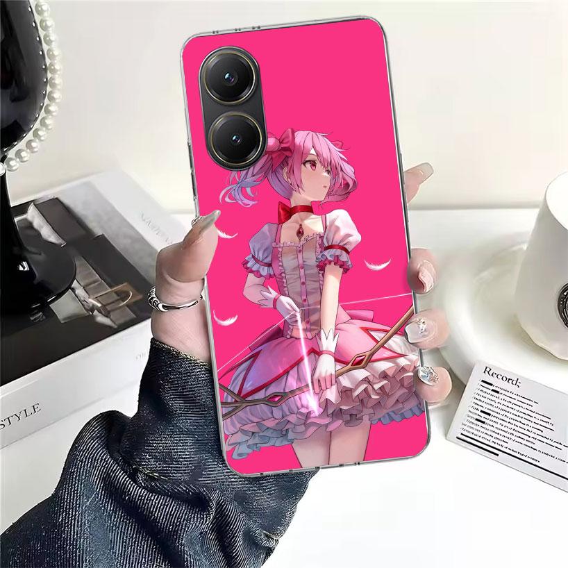 Madoka Magica Anime Soft Phone Case For Xiaomi Redmi 15C 15 13C 13 Poco X5 X6 X7 F7 Ultra M7 12C 12 10 10C 9C 9A 9T 9 Fundas Poc