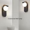 Creative Aisle Led Wall Lamps Modern Black/White Wall Lights for Corridor Stairs Bedroom Bedside Wall Lamp Art Decor Lighting