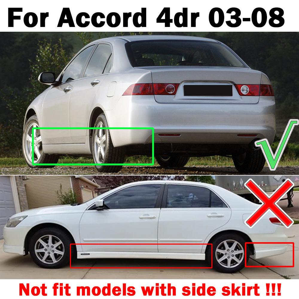 Set Molded Mud Flaps For Honda Accord Inspire 4dr Sedan 2003 2004 2005 2006 2007 Mudflaps Splash Guards Mudguards