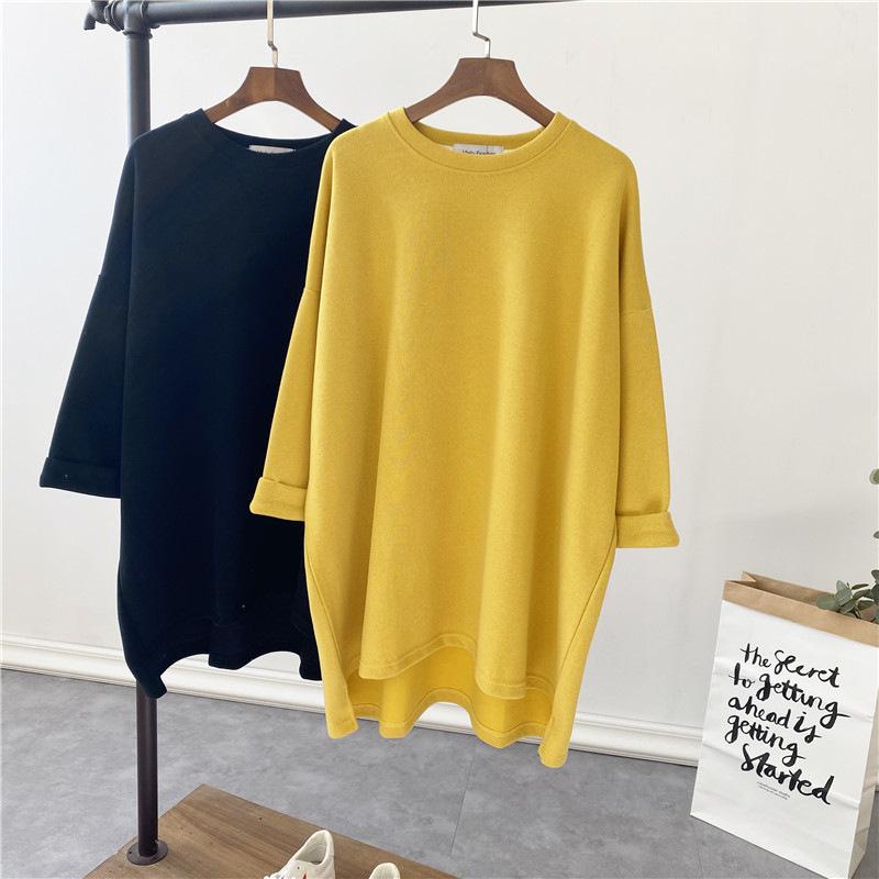 2023 Autumn/Winter Loose Long-Sleeve Maternity T-Shirt for Women