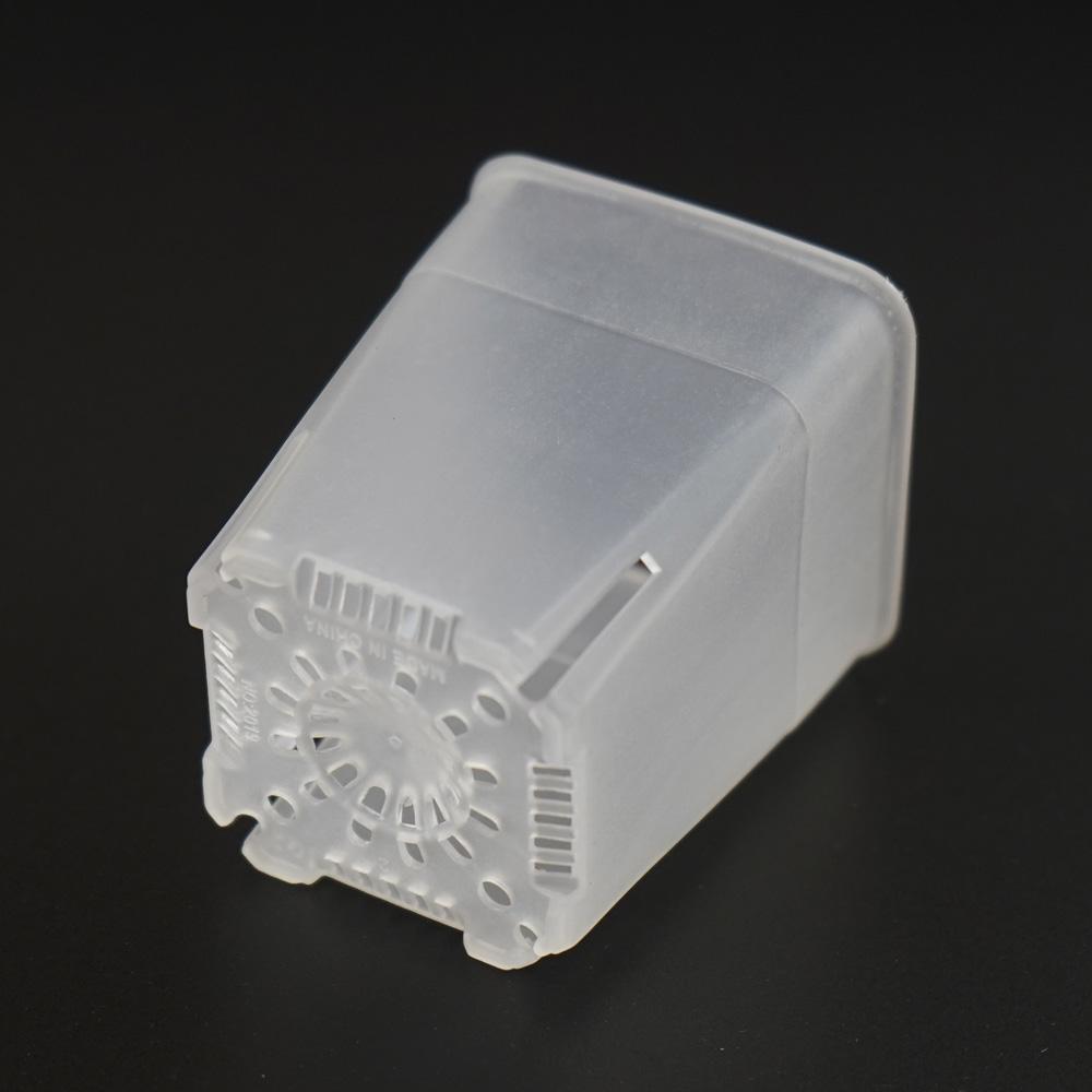 Square Meaty Flower Plastic Transparent Pot Breathable Bonsai Plant Pot Desktop Decoration For Garden Yard Living Room Balcony