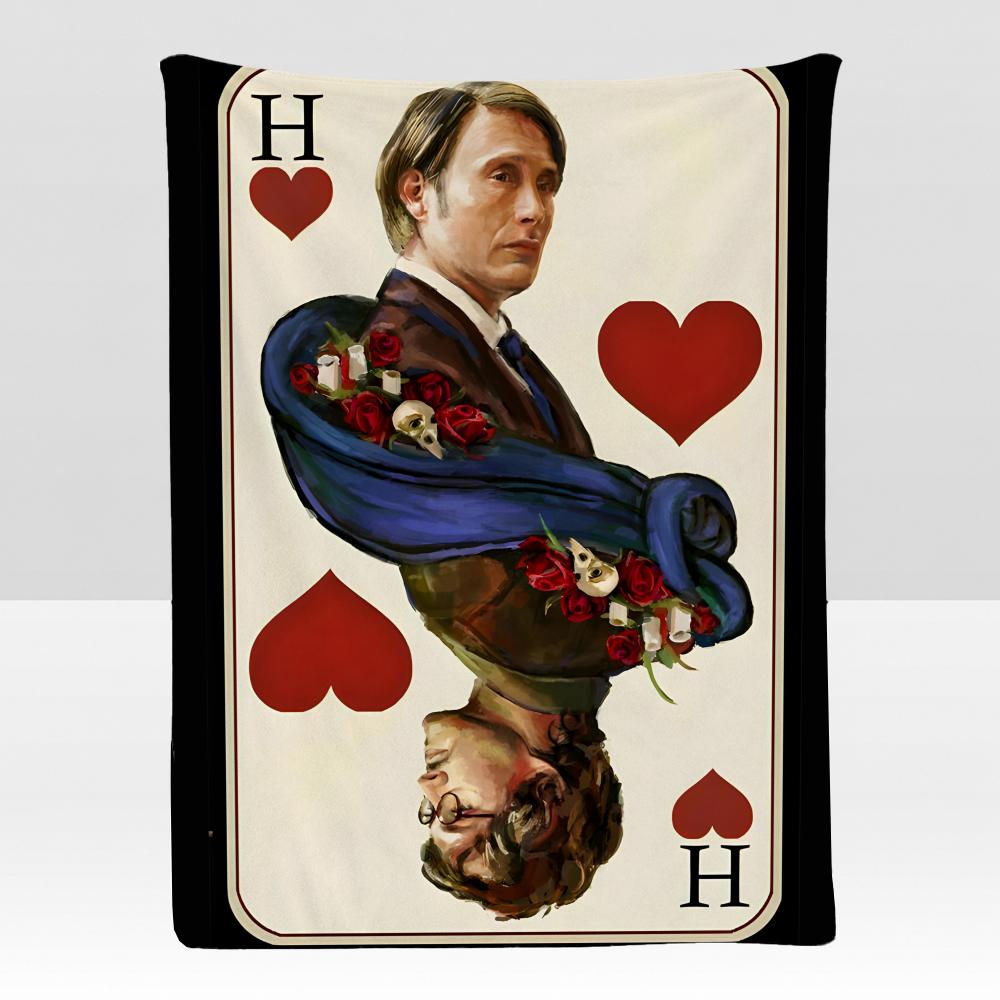 tv HHannibal Series Throw Soft Flannel Blanket for Bed Bedroom Sofa Picnic Throw Skinfriendly Breathable Gift Cover