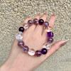 Nine Purple Fire Natural Amethyst Bracelet National Style Xiaohong Duobao Jewelry Original White Crystal Bracelet