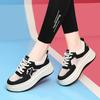 Leder Sportschuhe Damen Frühling und Herbst Neu Muffin-Sohle Rutschfest und Leicht Casual Vielseitig Board Schuhe Sportschuhe Weiß