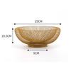 European Style Metal Mesh Fruit & Snack Basket - Gold (2-Pack)