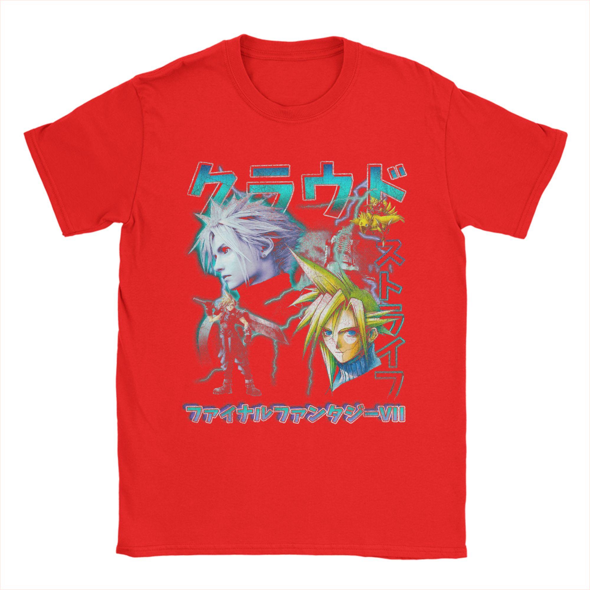 

Unisex TShirt Aerith Gainsborough FF Magazine Final Fantasy Cotton Tee Shirt Short Sleeve T Shirt Round Collar Tops Printed S