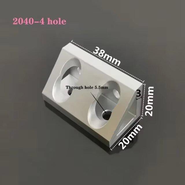 Aluminum Profile 90 Degree Block Triangle Connector Bracket For 2020 2040 3030 4040 4080 Series V-slot Aluminum Profile
