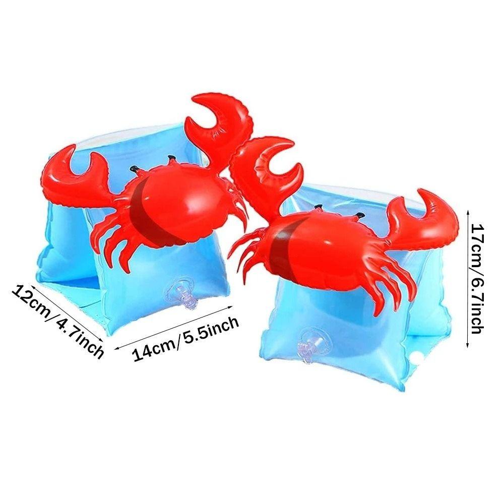 Crab for Kids Swimming Arm Ring Swimming Armbands Inflatable Pool Float Inflatable Circle Float