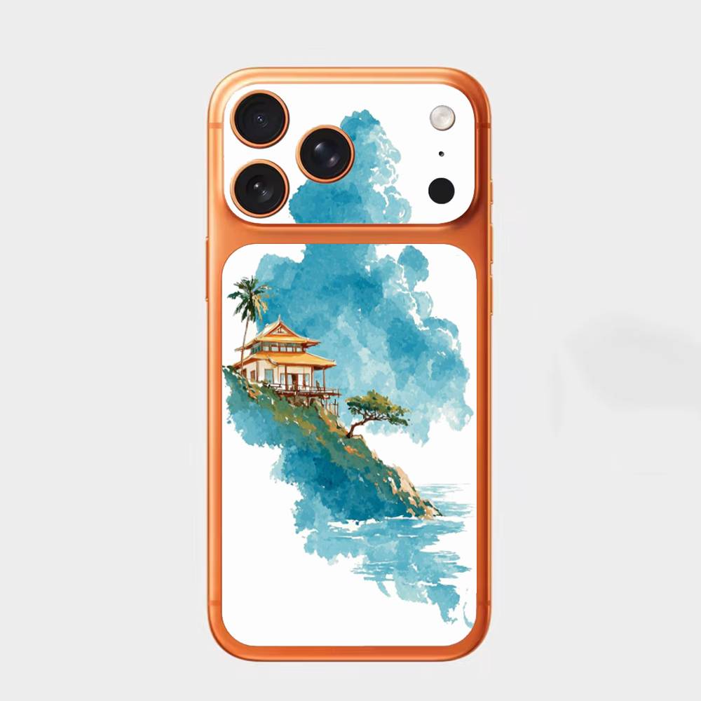 

By The Mountainside For iPhone 17pro,17pro max Carmere and Back Cover Decal Wrap Skin Colorful Rear Protective Sticker Film iPhone17pro