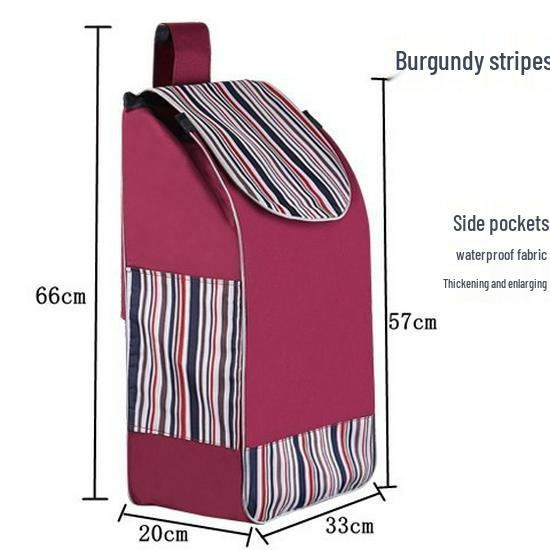 Waterproof Oxford Cloth Shopping Cart Bag – Thickened, Portable, and Durable Handcart Bag