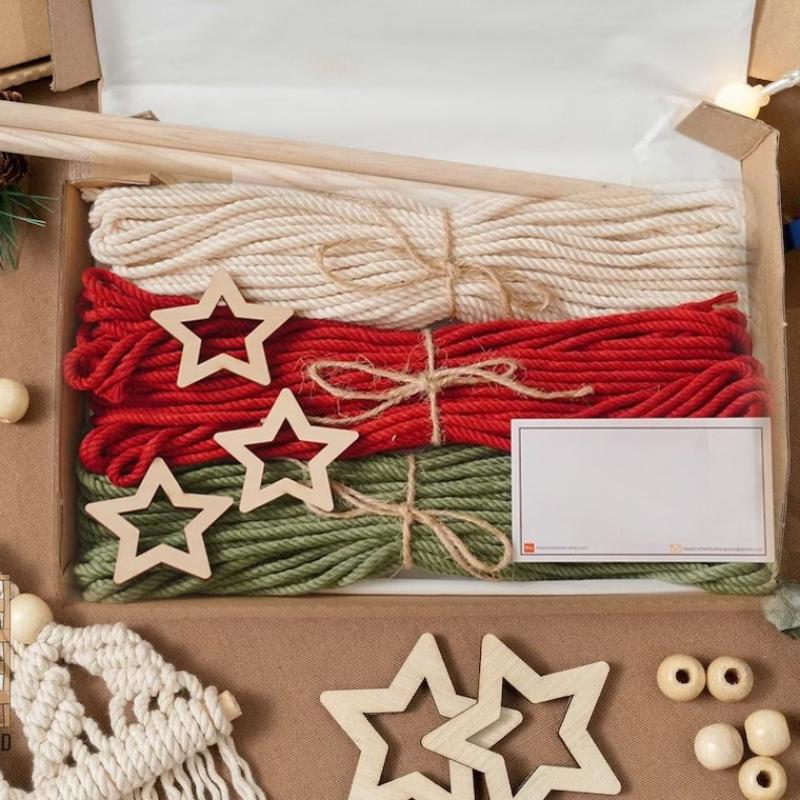 1PC Christmas decoration hand-woven tapestry Christmas tree pendant hand-woven living room balcony bedroom decoration pendant