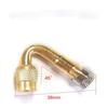 2Pcs Car Motorcycle Bicycle 45/90/135 Degree Angle Valve Adaptor Metal Tyre Tube Valve Extension Adapter for Scooter Tire Valve Caps  Replacement