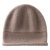 Cashmere men's and women's curling edge thickened lazy style retro fashion versatile autumn and winter new casual knitted hat