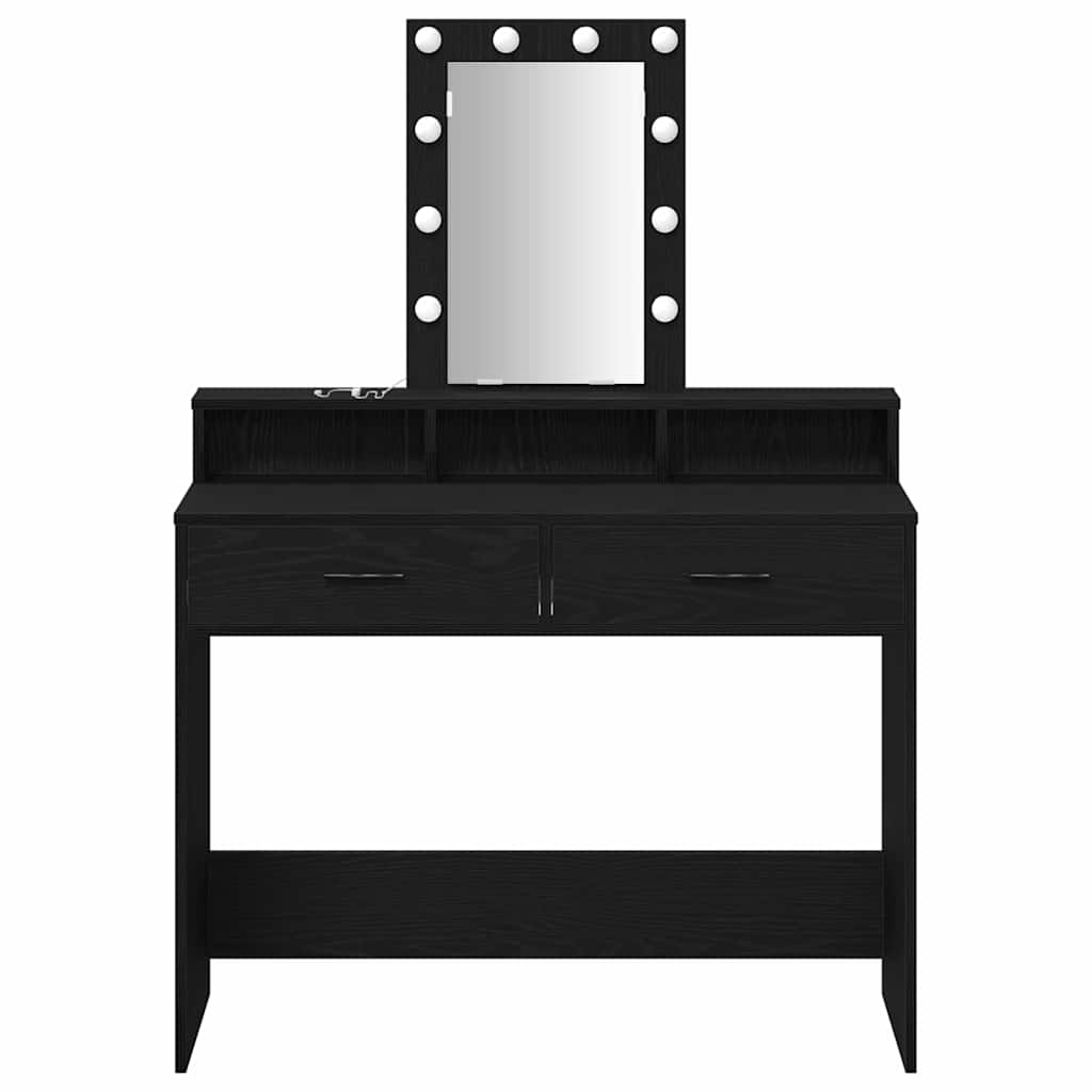 Makeup Table Black 100 x 41 x 140 cm Particleboard