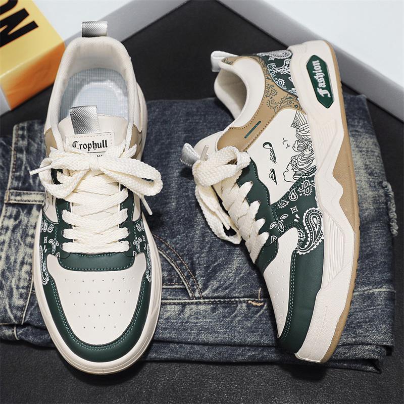 New Autumn Men's Sneakers Men Comfortable Platform Shoes  Trendy Lace-up Vulcanized Shoes Casual Sneakers Zapatillas