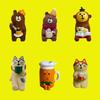 Kreative japanische Zakka Harzornamente: Shiba Inu, Pinguin, Katze, Eisbär und Edamame